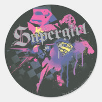 Supergirl Chequered Splatter