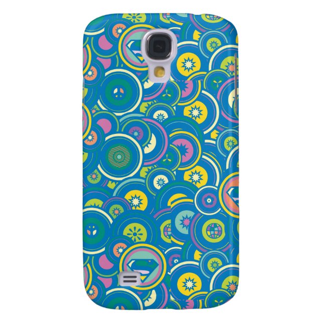 Supergirl Circle Blue Pattern Case-Mate Samsung Galaxy Case (Back)
