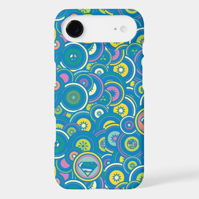 Supergirl Circle Blue Pattern Case-Mate Samsung Galaxy Case (Back)