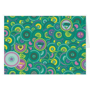 Supergirl Circle Green Pattern