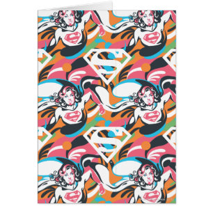 Supergirl Color Splash Swirls Pattern 4