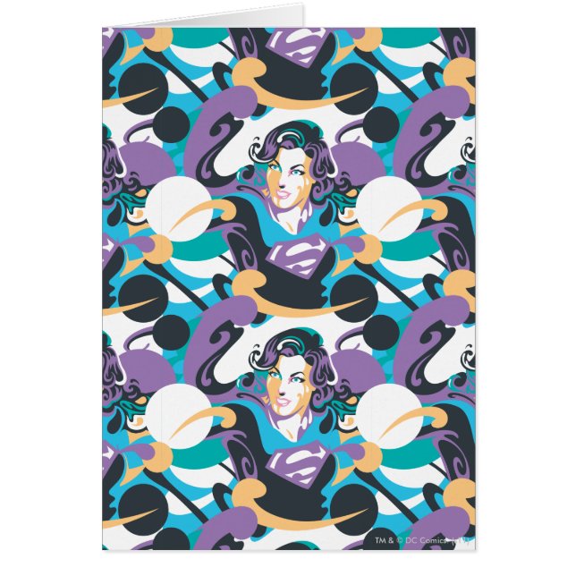 Supergirl Color Splash Swirls Pattern 5 (Devant)