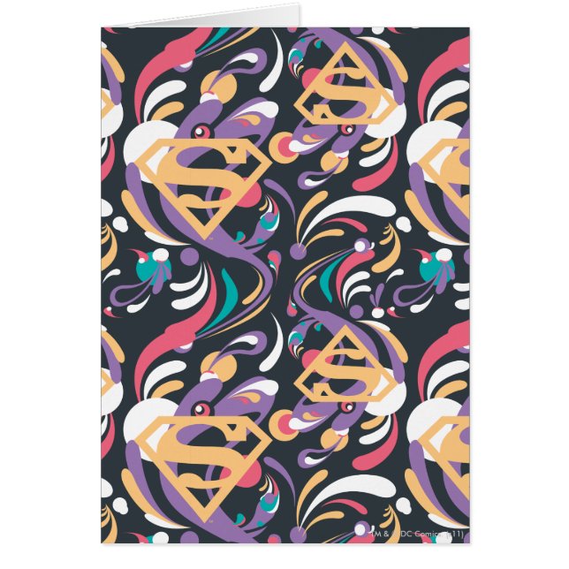 Supergirl Color Splash Swirls Pattern 8 (Devant)