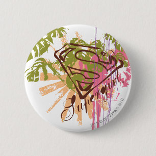 Supergirl Colour Splash 2 Inch Round Button