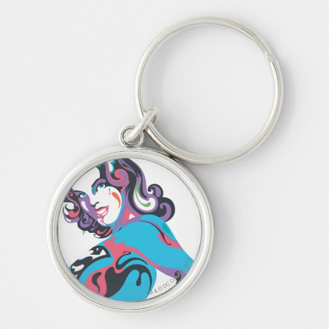 Supergirl Colour Splash Pose 1 Keychain (Front)