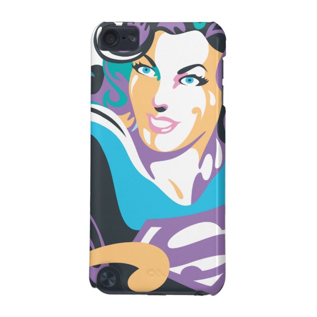 Supergirl Colour Splash Swirls 1 iPod Touch (5th Generation) Cover (Back)