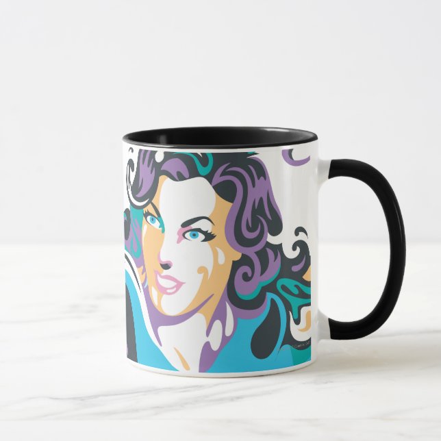 Supergirl Colour Splash Swirls 1 Mug (Right)
