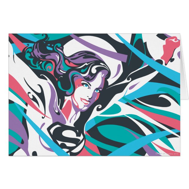 Supergirl Colour Splash Swirls 2 (Front Horizontal)