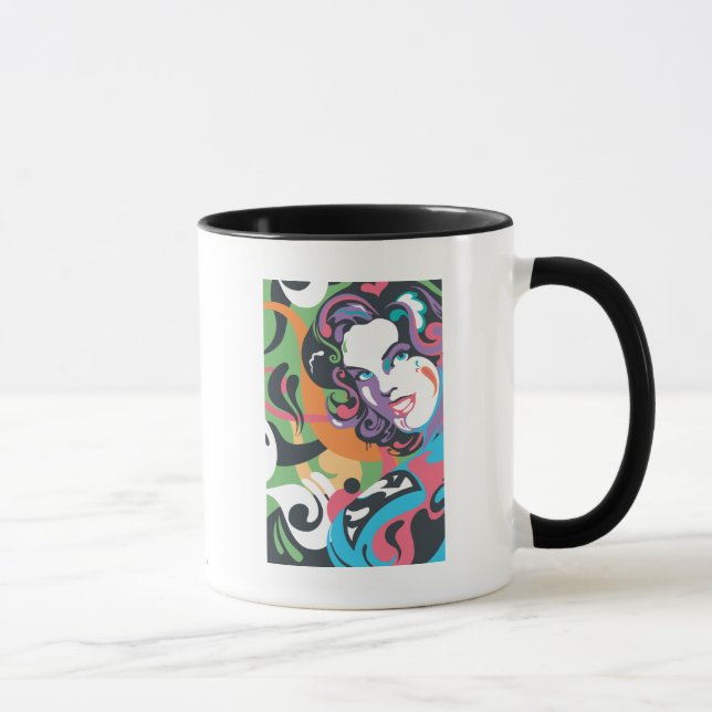 Supergirl Colour Splash Swirls 4 Mug (Right)
