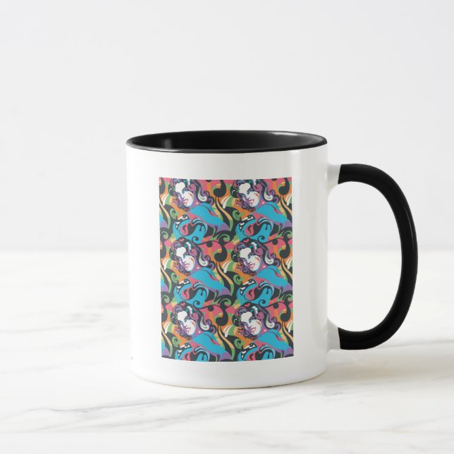 Supergirl Colour Splash Swirls Pattern 1 Mug (Right)