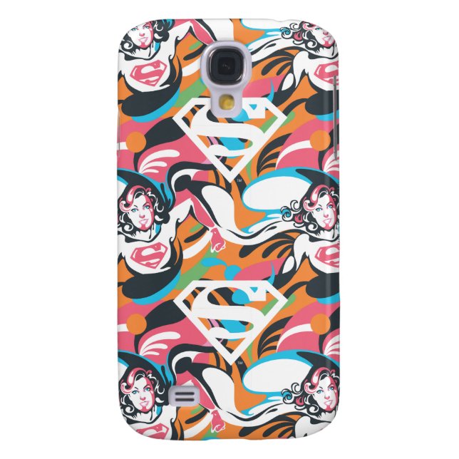Supergirl Colour Splash Swirls Pattern 4 Case-Mate Samsung Galaxy Case (Back)