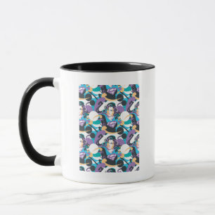 Supergirl Colour Splash Swirls Pattern 5 Mug