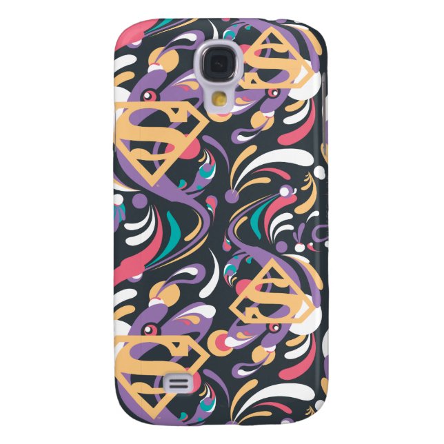 Supergirl Colour Splash Swirls Pattern 8 Case-Mate Samsung Galaxy Case (Back)