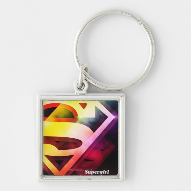 Supergirl Colourful Logo Keychain (Front)