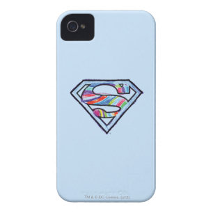 Supergirl Colourful Sketch Logo Case-Mate iPhone 4 Case
