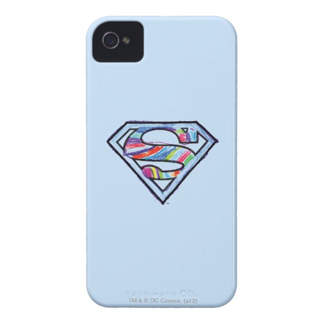 Supergirl Colourful Sketch Logo Case-Mate iPhone Case (Back)