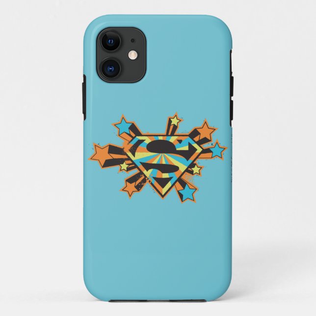 Supergirl Colourful Stars Logo Case-Mate iPhone Case (Back)