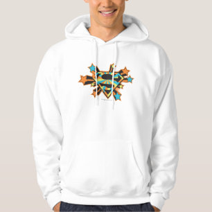 Supergirl Colourful Stars Logo Hoodie