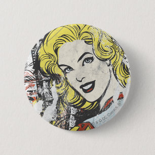 Supergirl Comic Capers 1 2 Inch Round Button