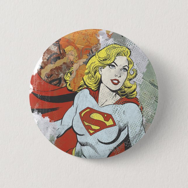 Supergirl Comic Capers 2 Inch Round Button (Front)