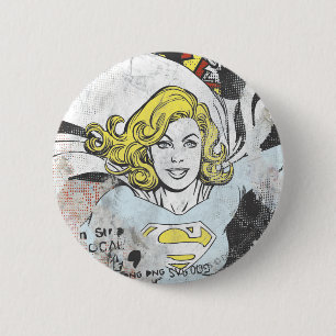 Supergirl Comic Capers 3 2 Inch Round Button