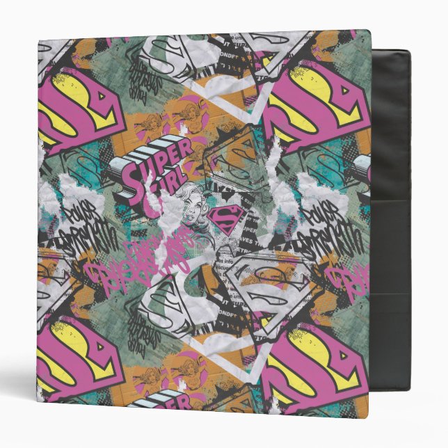 Supergirl Comic Capers Pattern 10 Binder (Front/Inside)