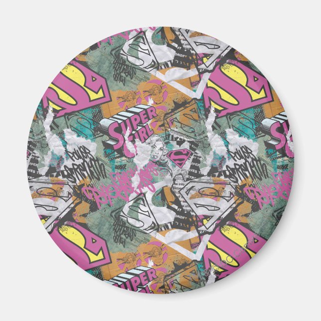 Supergirl Comic Capers Pattern 10 Magnet (Front)