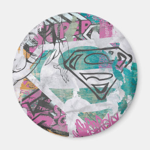 Supergirl Comic Capers Pattern 11 Magnet