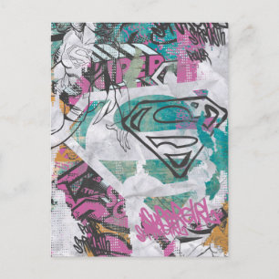 Supergirl Comic Capers Pattern 11 Postcard