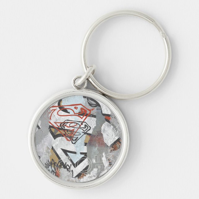 Supergirl Comic Capers Pattern 1 Keychain (Front)
