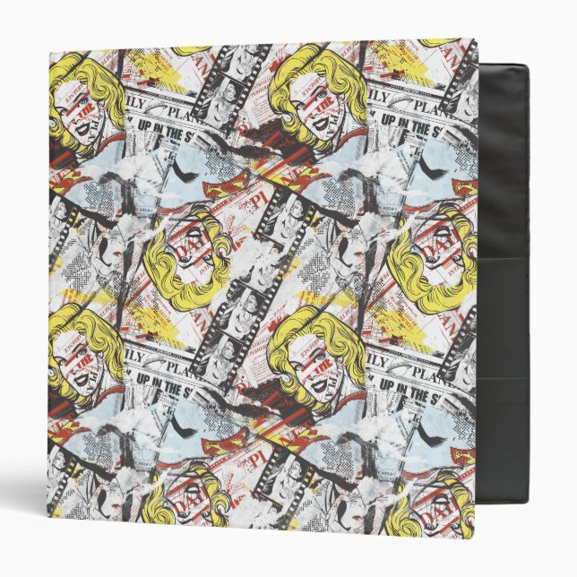 Supergirl Comic Capers Pattern 2 Binder (Front/Inside)