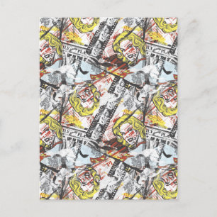 Supergirl Comic Capers Pattern 2 Postcard