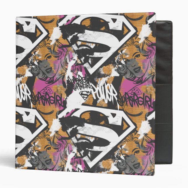 Supergirl Comic Capers Pattern 3 Binder (Front/Inside)