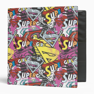 Supergirl Comic Capers Pattern 4 Binder