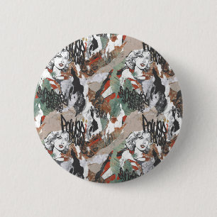 Supergirl Comic Capers Pattern 6 2 Inch Round Button