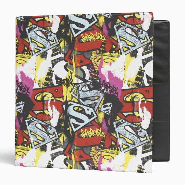 Supergirl Comic Capers Pattern 7 Binder (Front/Inside)