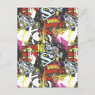 Supergirl Comic Capers Pattern 7 Postcard