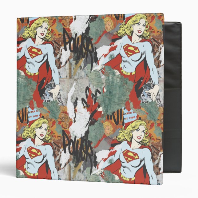 Supergirl Comic Capers Pattern 8 Binder (Front/Inside)