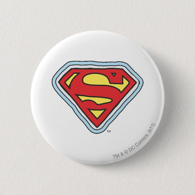 Supergirl Comic Logo 2 Inch Round Button (Front)