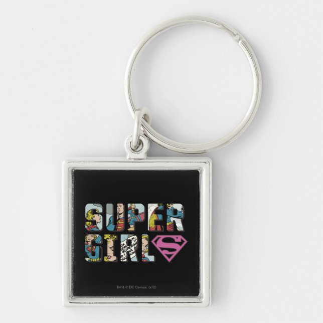 Supergirl Comic Logo Keychain (Front)