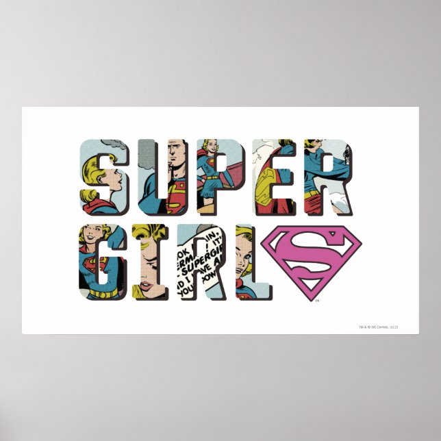 Supergirl Comic Logo Poster (Front)