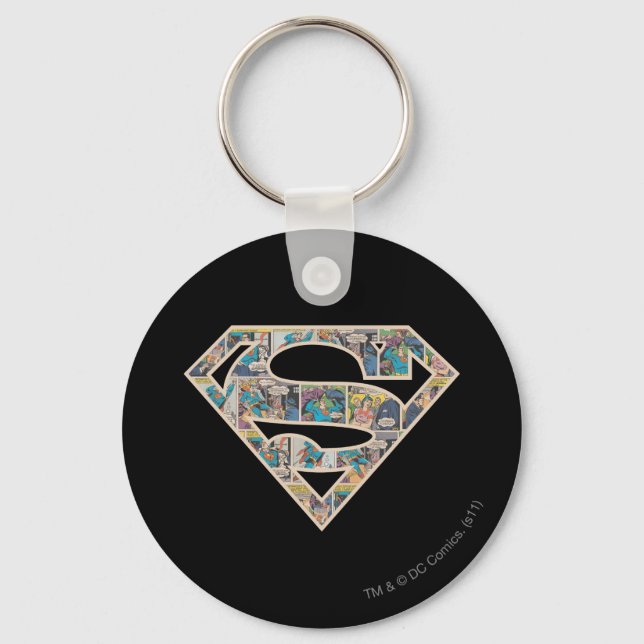 Supergirl Comic Strip Logo Keychain (Front)