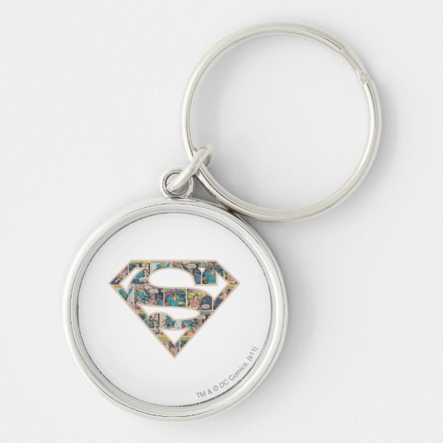 Supergirl Comic Strip Logo Keychain (Front)