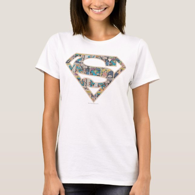 Supergirl Comic Strip Logo T-Shirt (Front)