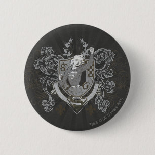 Supergirl Crest 2 Inch Round Button