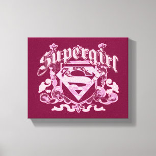 Supergirl Crest Design Canvas Print