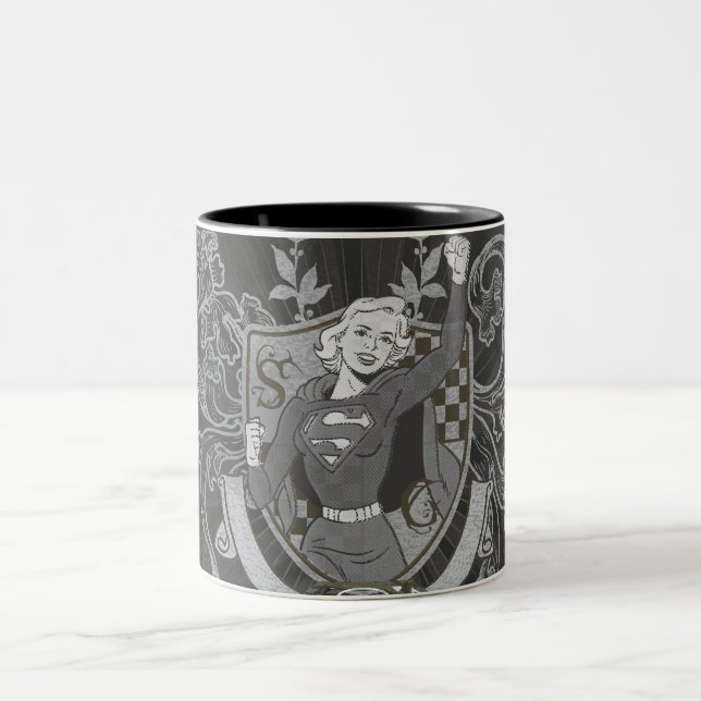 Supergirl Crest Two-Tone Coffee Mug (Center)
