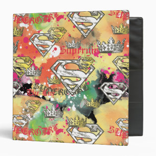 Supergirl Crown Pattern Binder
