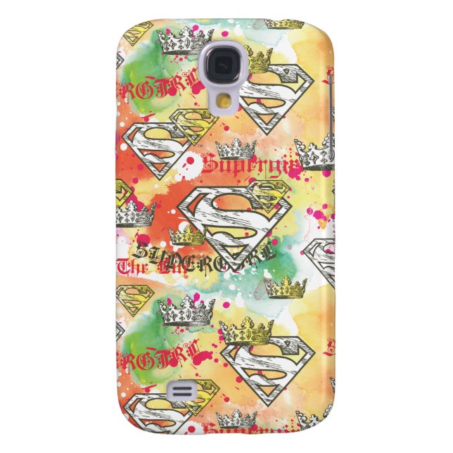 Supergirl Crown Pattern Case-Mate Samsung Galaxy Case (Back)