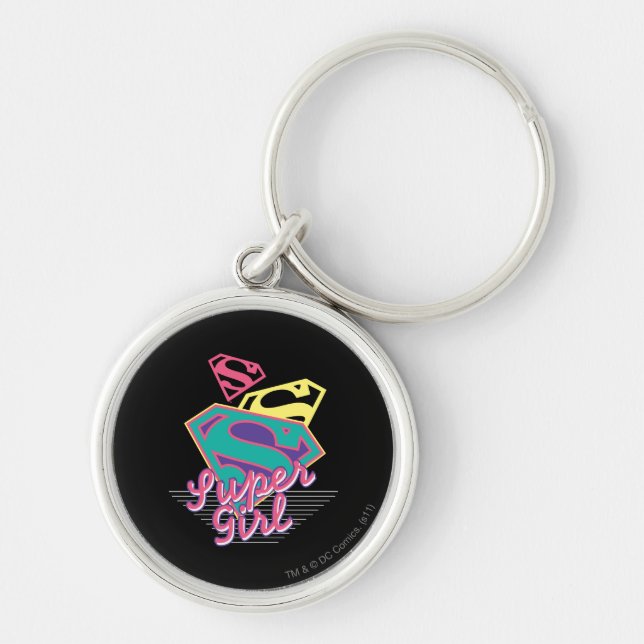 Supergirl Cursive Keychain (Front)